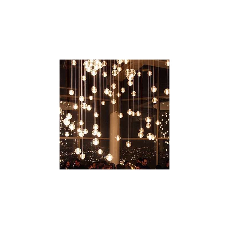 Lampada a sospensione All Over The Sky Star Bocci Droplight Aurora Borealis in vetro cristallo