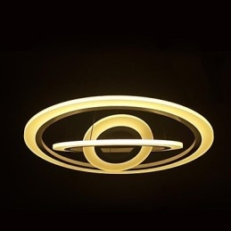 Lampada a sospensione moderna contemporanea in acrilico bianco a 3 livelli 75 Watt LED