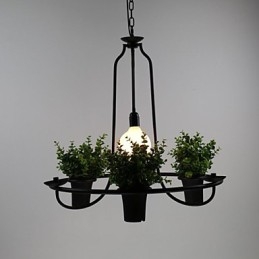 Lampada a sospensione mini country Fiori del giardino mediterraneo Luce