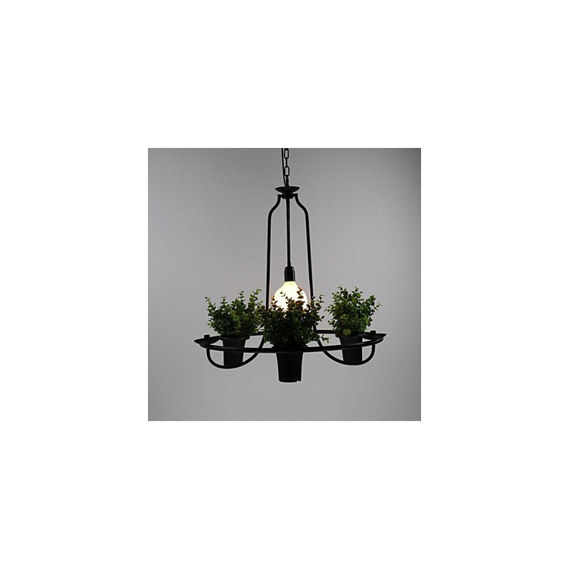 Lampada a sospensione mini country Fiori del giardino mediterraneo Luce