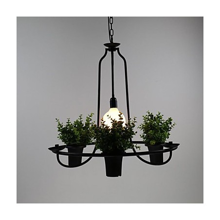 Lampada a sospensione mini country Fiori del giardino mediterraneo Luce