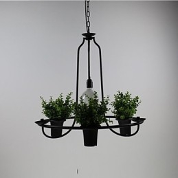 Lampada a sospensione mini country Fiori del giardino mediterraneo Luce