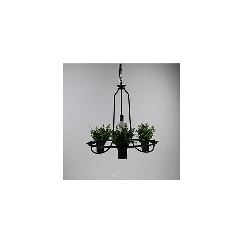 Lampada a sospensione mini country Fiori del giardino mediterraneo Luce