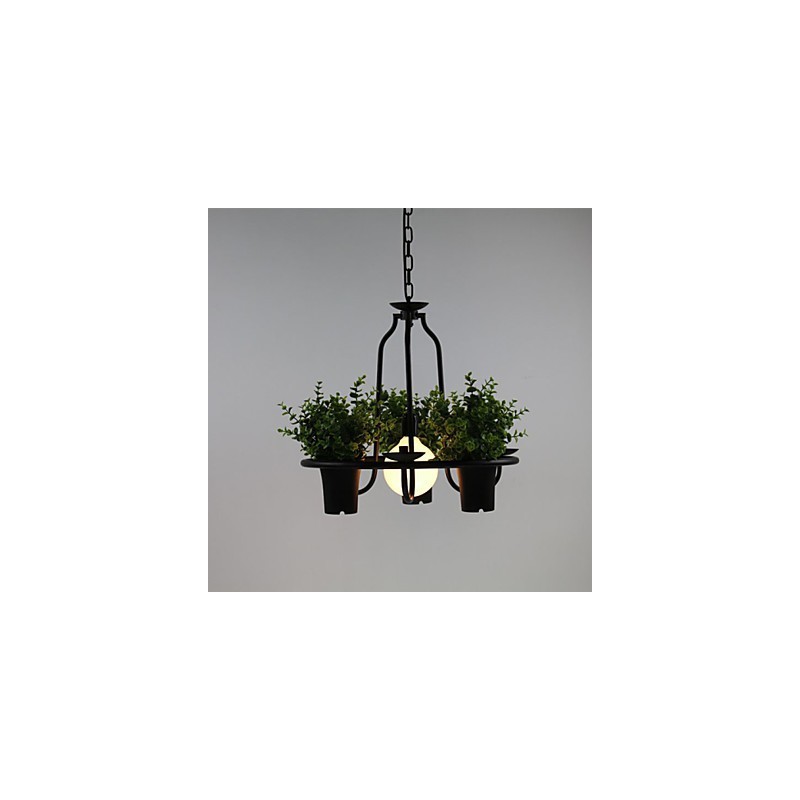 Lampada a sospensione mini country Fiori del giardino mediterraneo Luce