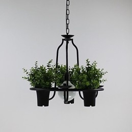 Lampada a sospensione mini country Fiori del giardino mediterraneo Luce