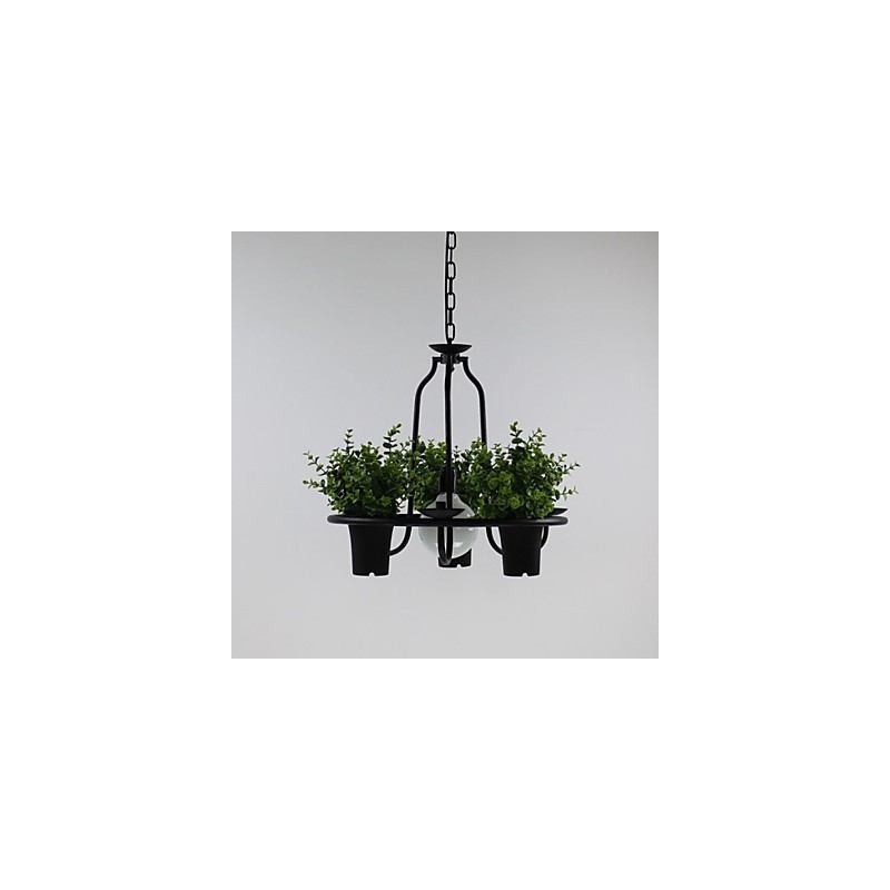Lampada a sospensione mini country Fiori del giardino mediterraneo Luce