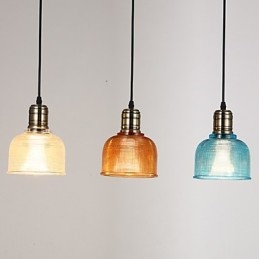 Lampada a sospensione nordica in vetro colorato con piccola goccia decorativa