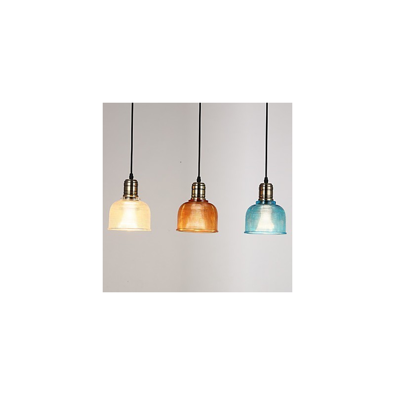 Lampada a sospensione nordica in vetro colorato con piccola goccia decorativa