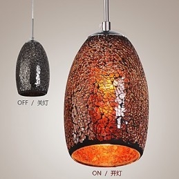 Lampada a sospensione classica in metallo con finitura d’epoca