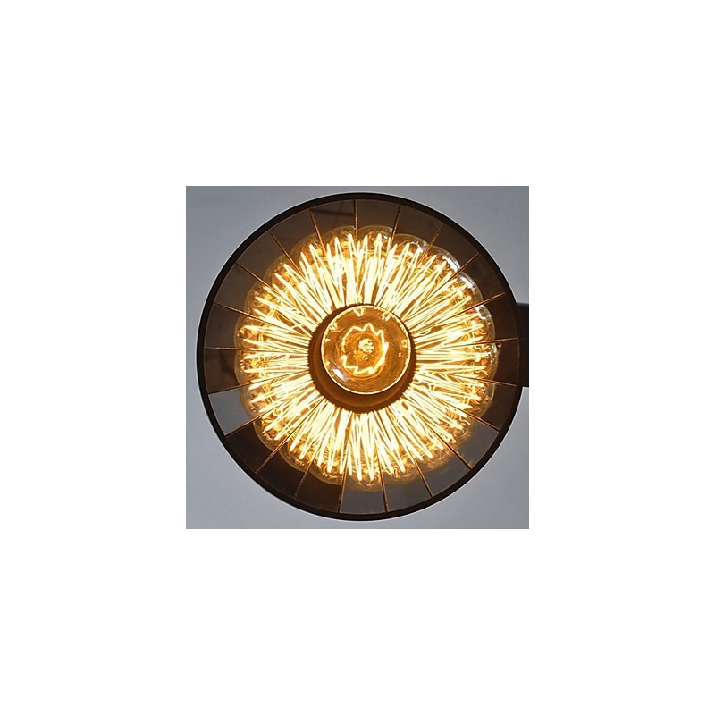 Lampada a sospensione vintage 3 luci ST64 con lampadine incluse, sistema Up and Down