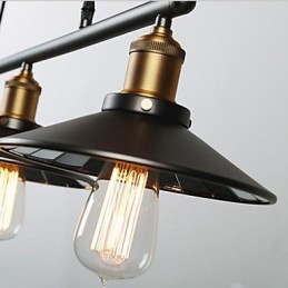 Lampada a sospensione vintage 3 luci ST64 con lampadine incluse, sistema Up and Down