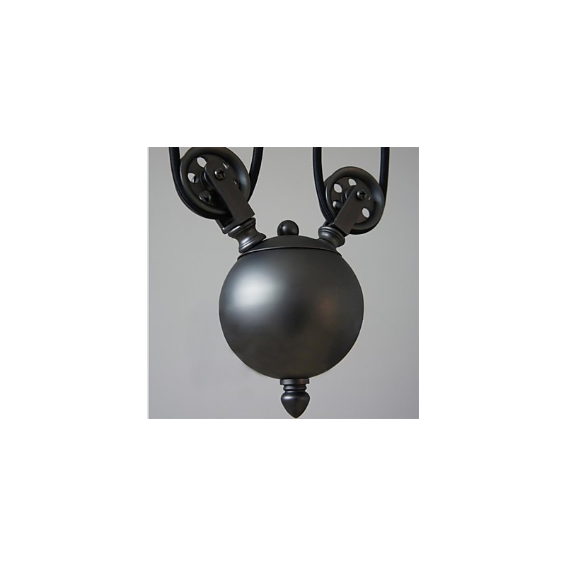 Lampada a sospensione vintage 3 luci ST64 con lampadine incluse, sistema Up and Down