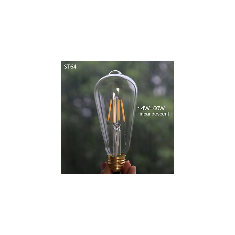 Lampada a sospensione vintage 3 luci ST64 con lampadine incluse, sistema Up and Down