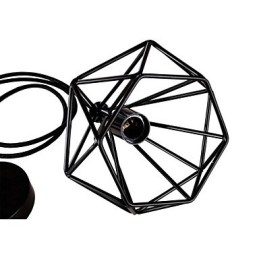 Lampada a sospensione in metallo nero stile retrò Mini Garage