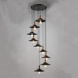 Lampada a sospensione mini dipinta in metallo 1 luce E26/E27