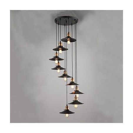 Lampada a sospensione mini dipinta in metallo 1 luce E26/E27