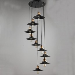 Lampada a sospensione mini dipinta in metallo 1 luce E26/E27