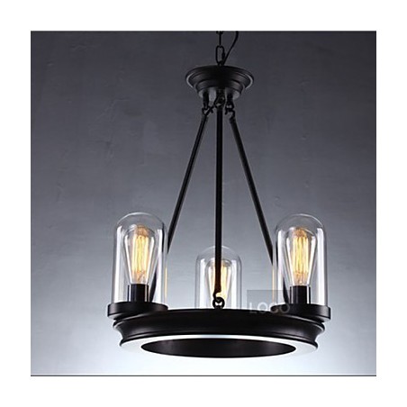 Lampada a sospensione rotonda retrò americana