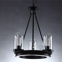 Lampada a sospensione rotonda retrò americana