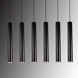 Lampada a sospensione LED moderna in metallo, 5 W, altezza 28 cm, catena regolabile 100 cm