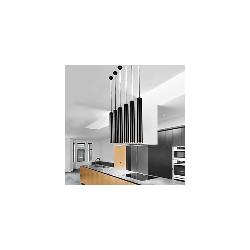 Lampada a sospensione LED moderna in metallo, 5 W, altezza 28 cm, catena regolabile 100 cm