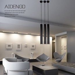 Lampada a sospensione LED moderna in metallo, 5 W, altezza 28 cm, catena regolabile 100 cm