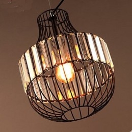 Lampada a sospensione in cristallo design italiano marrone 3 luci