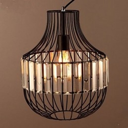 Lampada a sospensione in cristallo design italiano marrone 3 luci