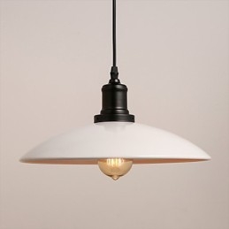Lampada a sospensione retrò classica in metallo nero, 1 lampadina E26/E27, catena 100 cm