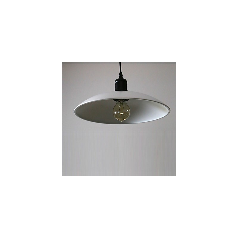 Lampada a sospensione retrò classica in metallo nero, 1 lampadina E26/E27, catena 100 cm
