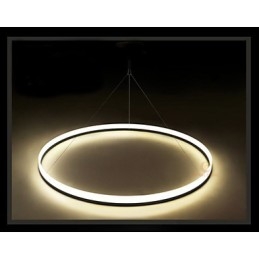 Lampada a sospensione rotonda bianca LED 4 luci