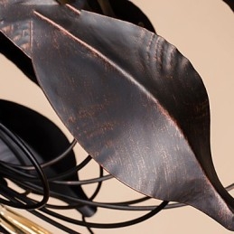 Lampada a sospensione retrò in metallo 1 luce E26/E27 60 W regolabile