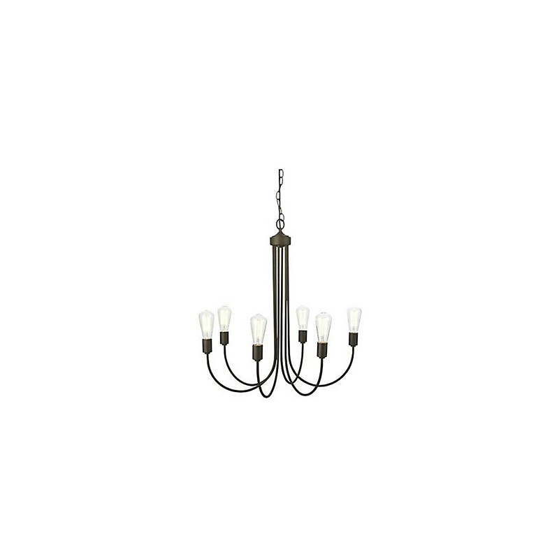 Lampadario country in metallo dipinto a candela, 8 luci E26/E27, 1 livello