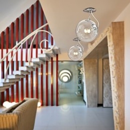 Lampada a sospensione Globe Mini moderna contemporanea anodizzata
