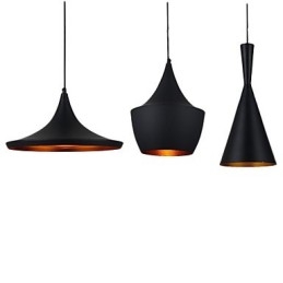 Lampada a sospensione mini in metallo verniciato 3 luci E26/E27