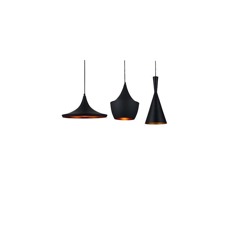 Lampada a sospensione mini in metallo verniciato 3 luci E26/E27