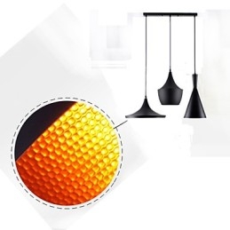 Lampada a sospensione mini in metallo verniciato 3 luci E26/E27