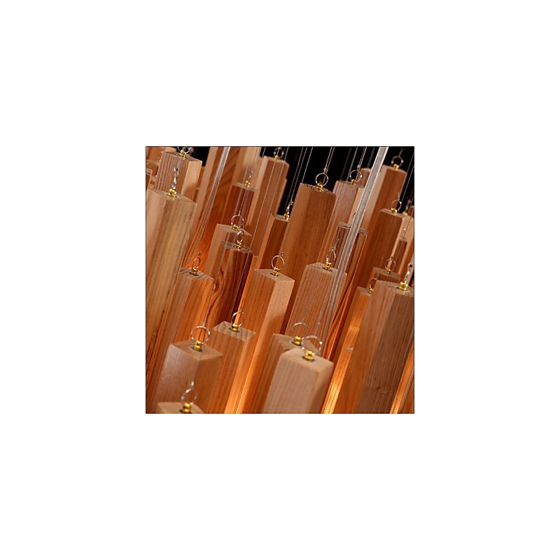 Lampadario a sospensione in legno Art Line di Hotel Engineering