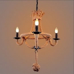 Lampadario rustico in metallo dipinto, stile lodge vintage retrò country