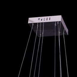 Lampada a sospensione LED in metallo e cristallo moderna contemporanea