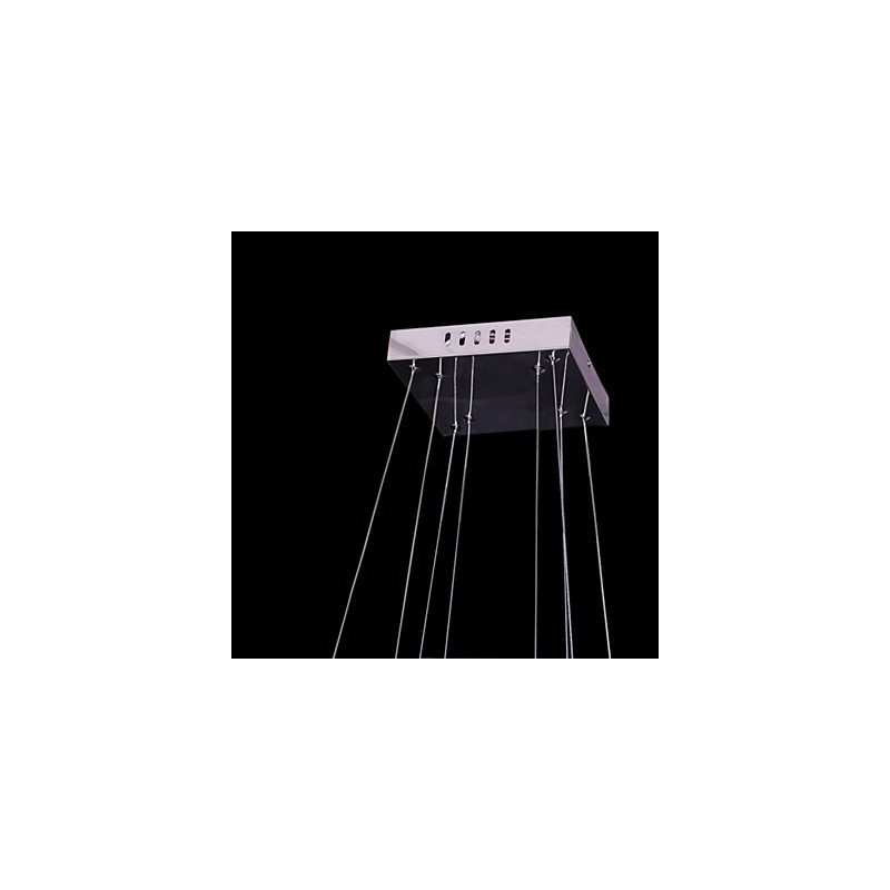 Lampada a sospensione LED in metallo e cristallo moderna contemporanea