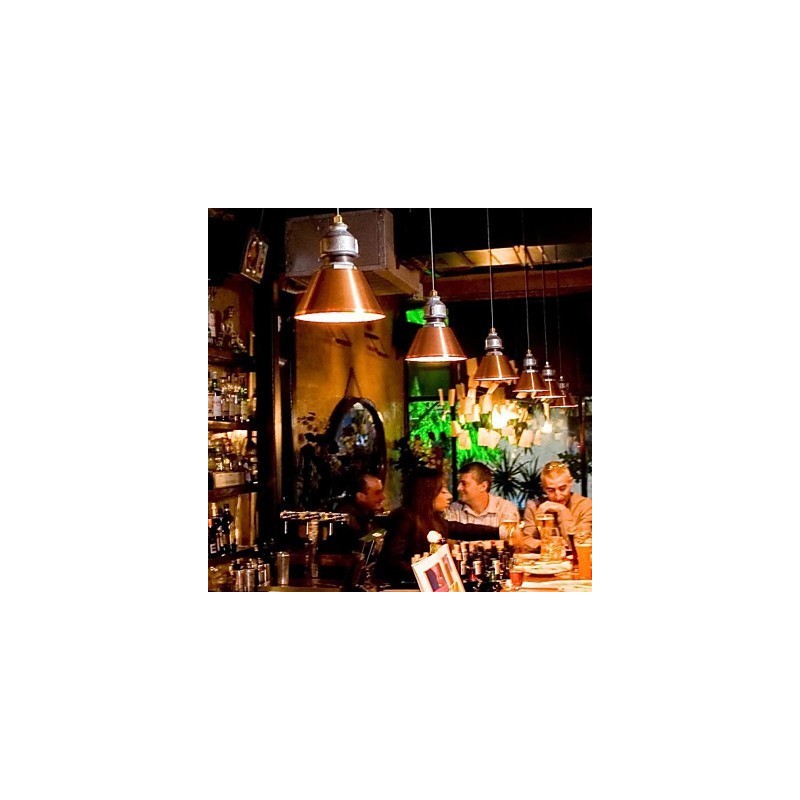 Lampada a sospensione in metallo stile country vintage