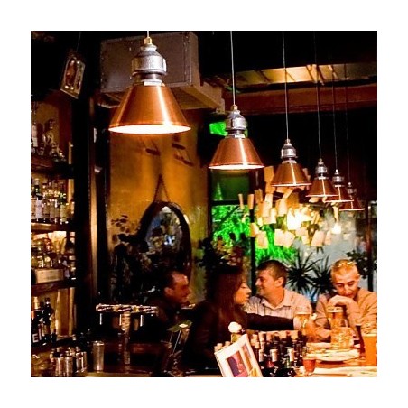 Lampada a sospensione in metallo stile country vintage