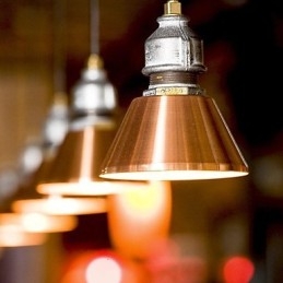 Lampada a sospensione in metallo stile country vintage