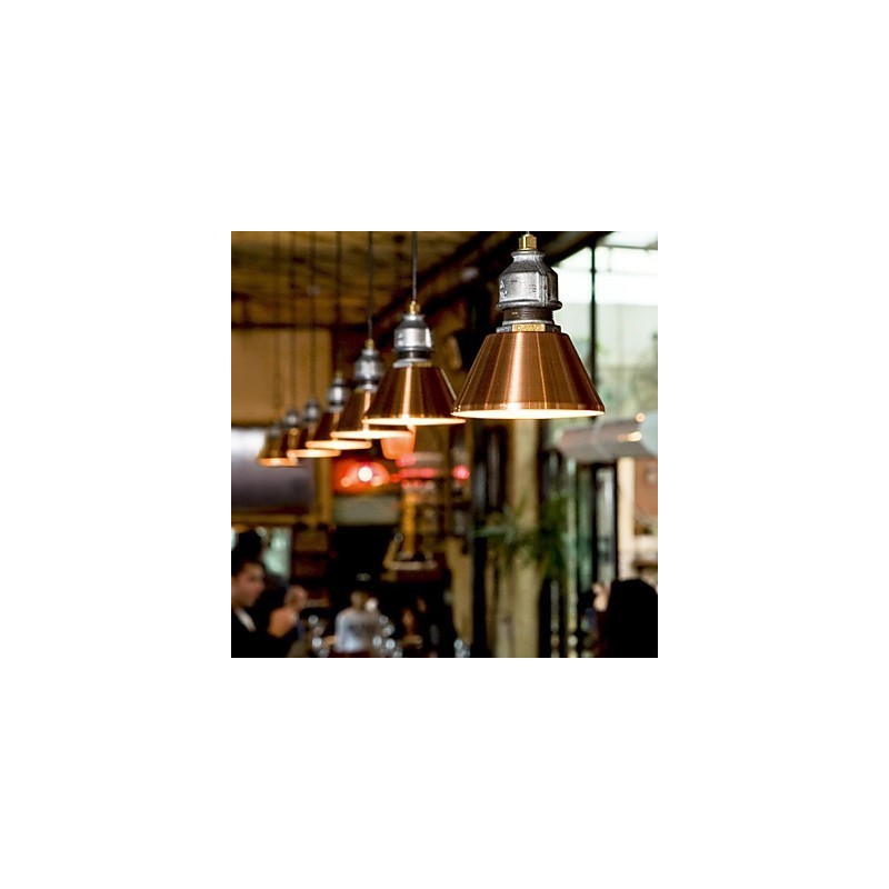 Lampada a sospensione in metallo stile country vintage