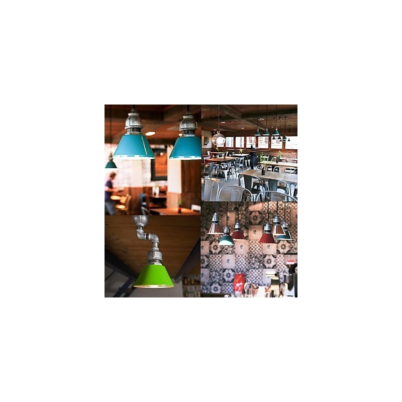 Lampada a sospensione in metallo stile country vintage