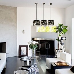 Lampada a sospensione contemporanea a 3 luci DropLight Bird'S Nest