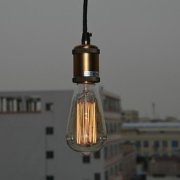 Lampada a sospensione mini vintage classica tradizionale elettrolitica nera in vetro