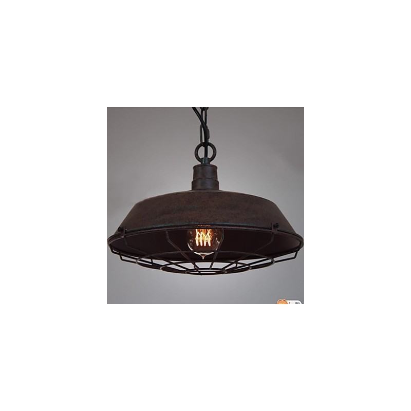Lampada a sospensione vintage in metallo 1 luce E26/E27