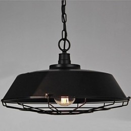 Lampada a sospensione vintage in metallo 1 luce E26/E27
